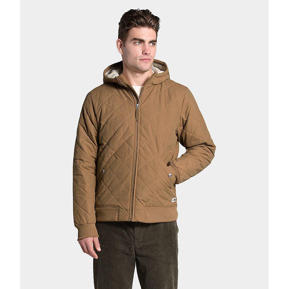 The North Face Cuchillo Insulated Full Zip Ανδρικα Μπουφάν Με Κουκούλα - Καφε (DCBJ75048)